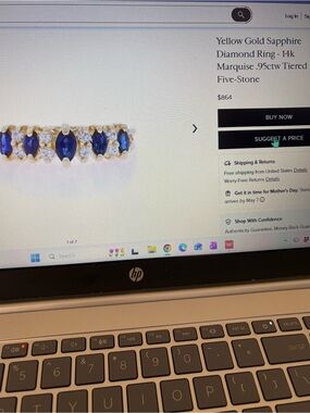 Yellow Gold Sapphire and Diamond Five-Stone Ring
WILL TAKE OFFERS